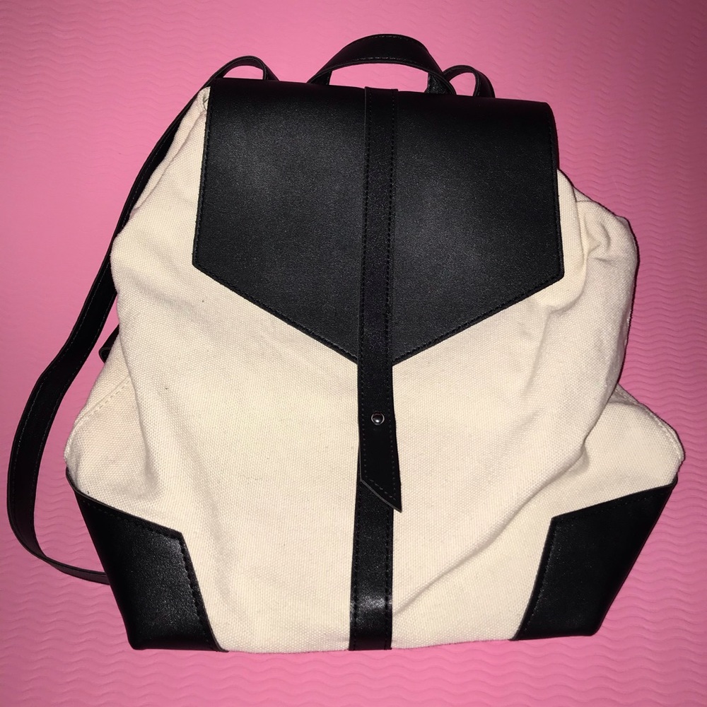 Deux Lux canvas backpack made of vegan leather